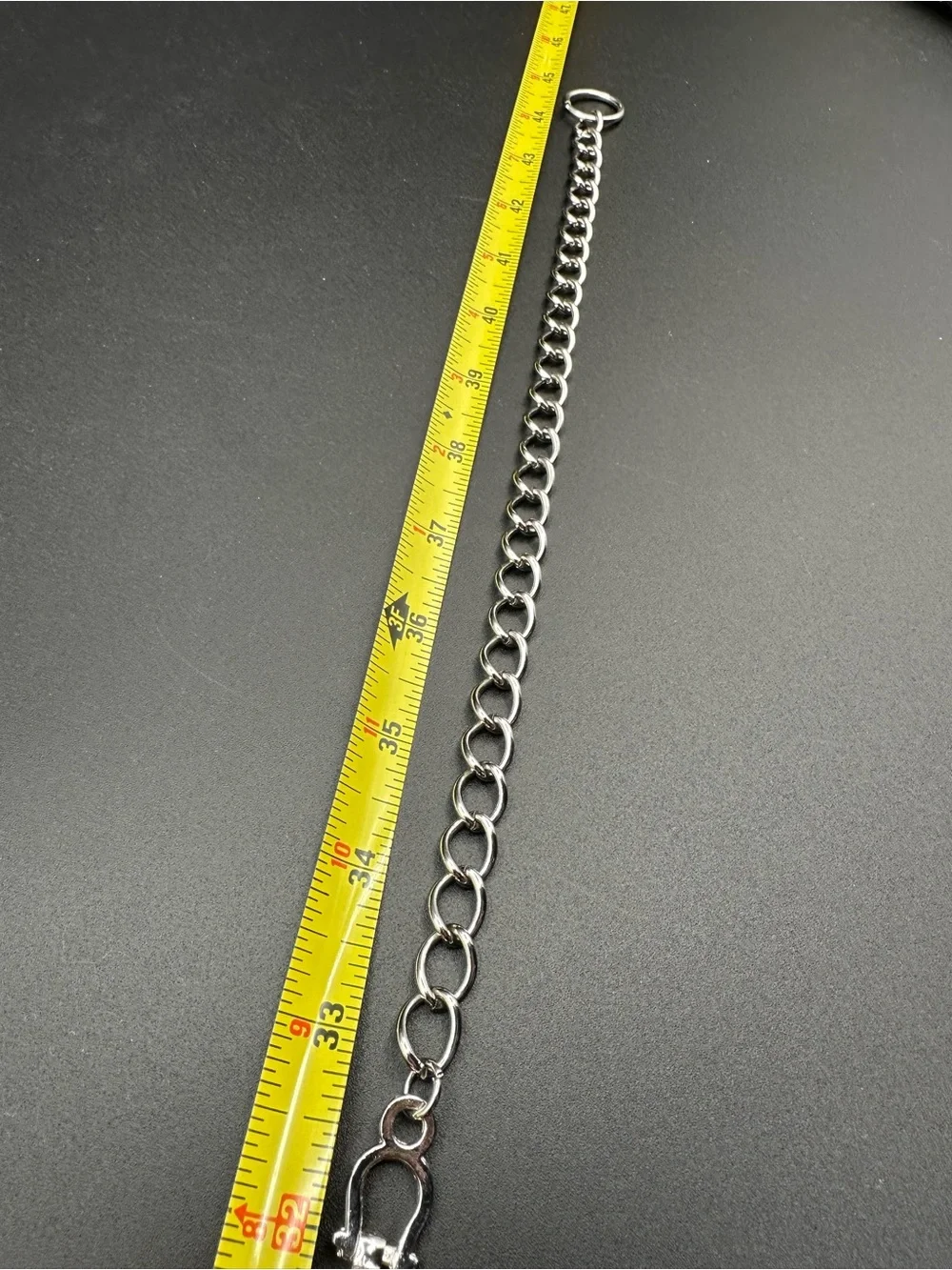 Equestrian Chain Belt – Silver Tone Snaffle Bit Links, Adjustable 33